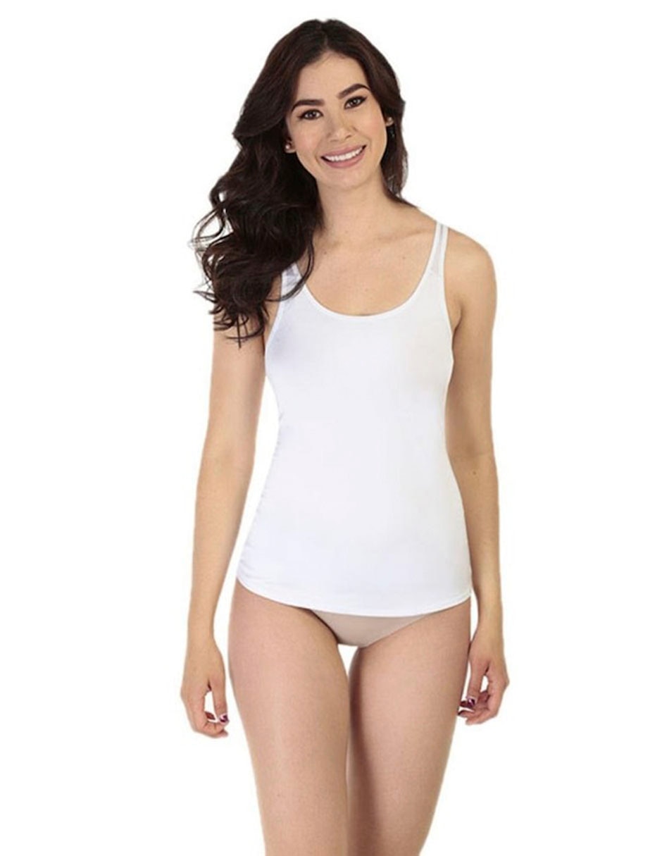 Camiseta cuello redondo escote medio de microfibra Camiseta cuello redondo escote medio de microfibra
