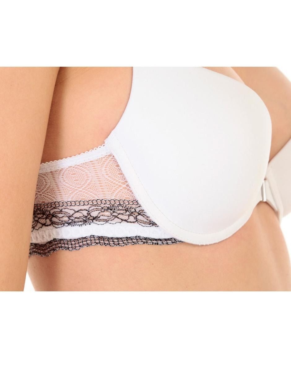 T-shirt bra con copa para mujer 4