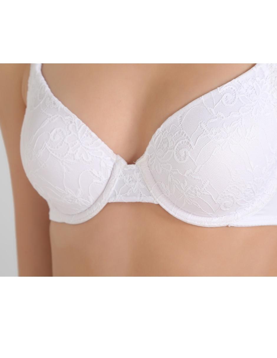 T-shirt bra con copa para mujer 4