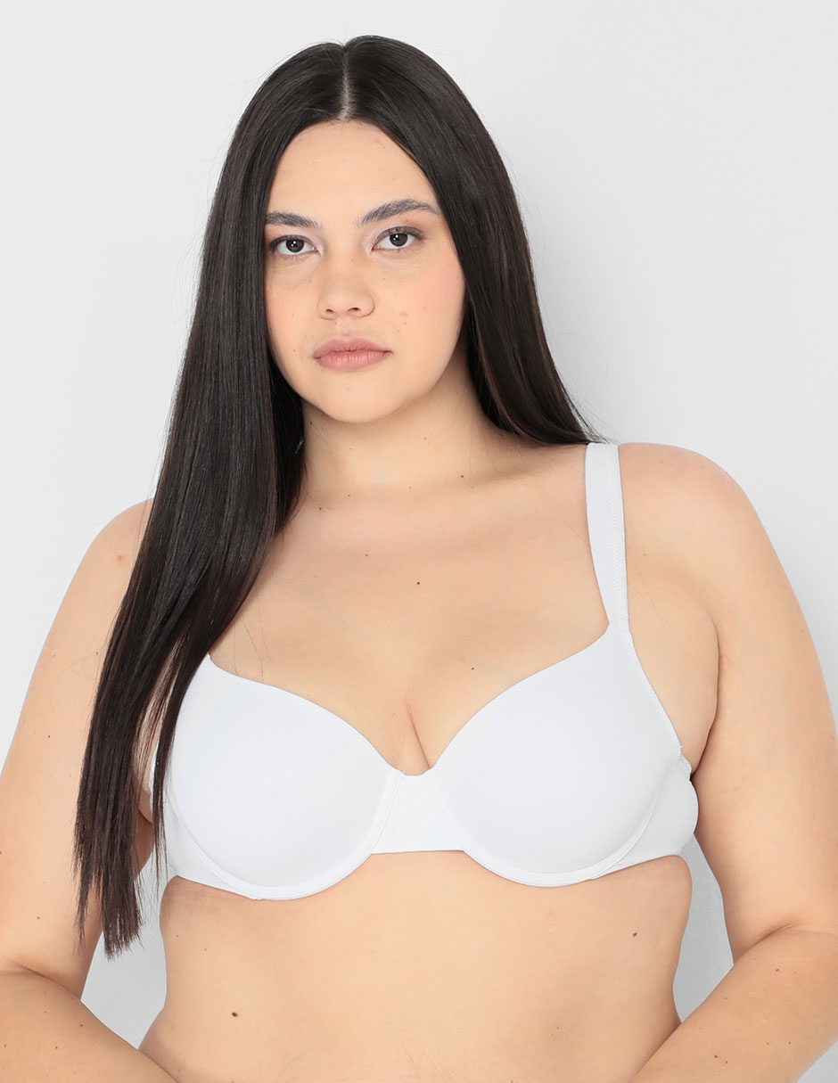 Brassiere demi con copa para mujer