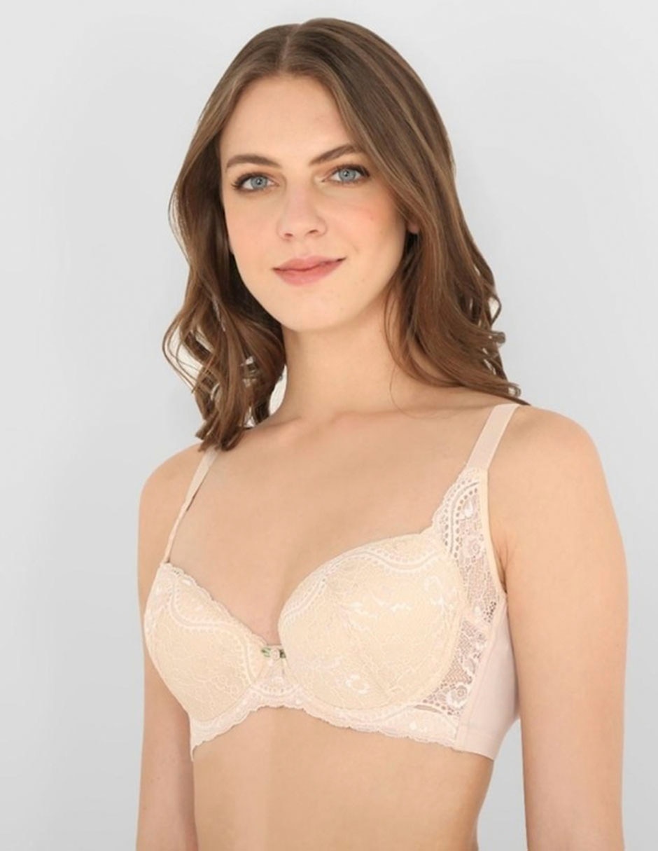 Brassiere demi copa preformada para mujer 2