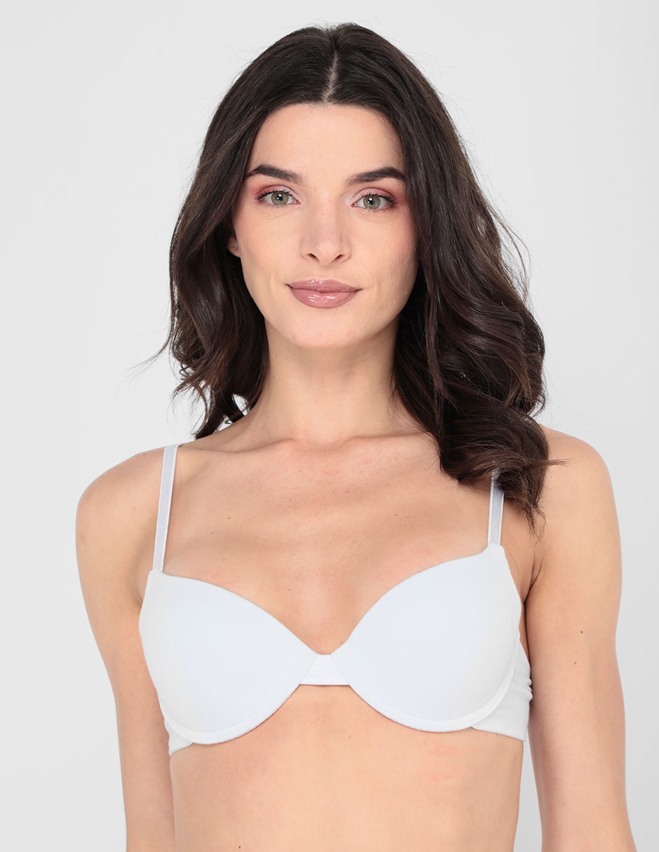 Brassiere demi con copa para mujer
