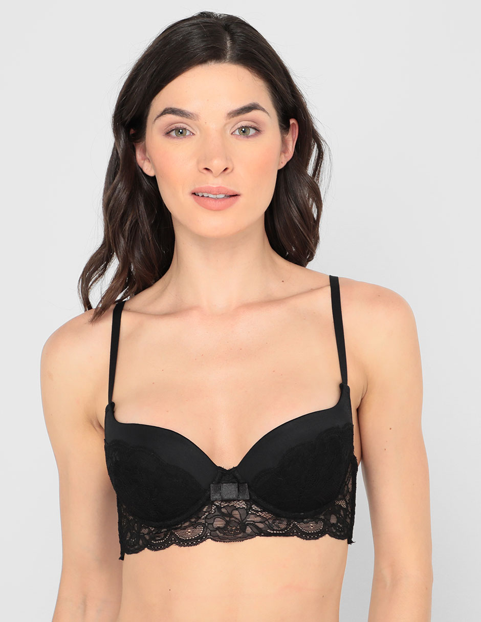 Brassiere demi con encaje 1