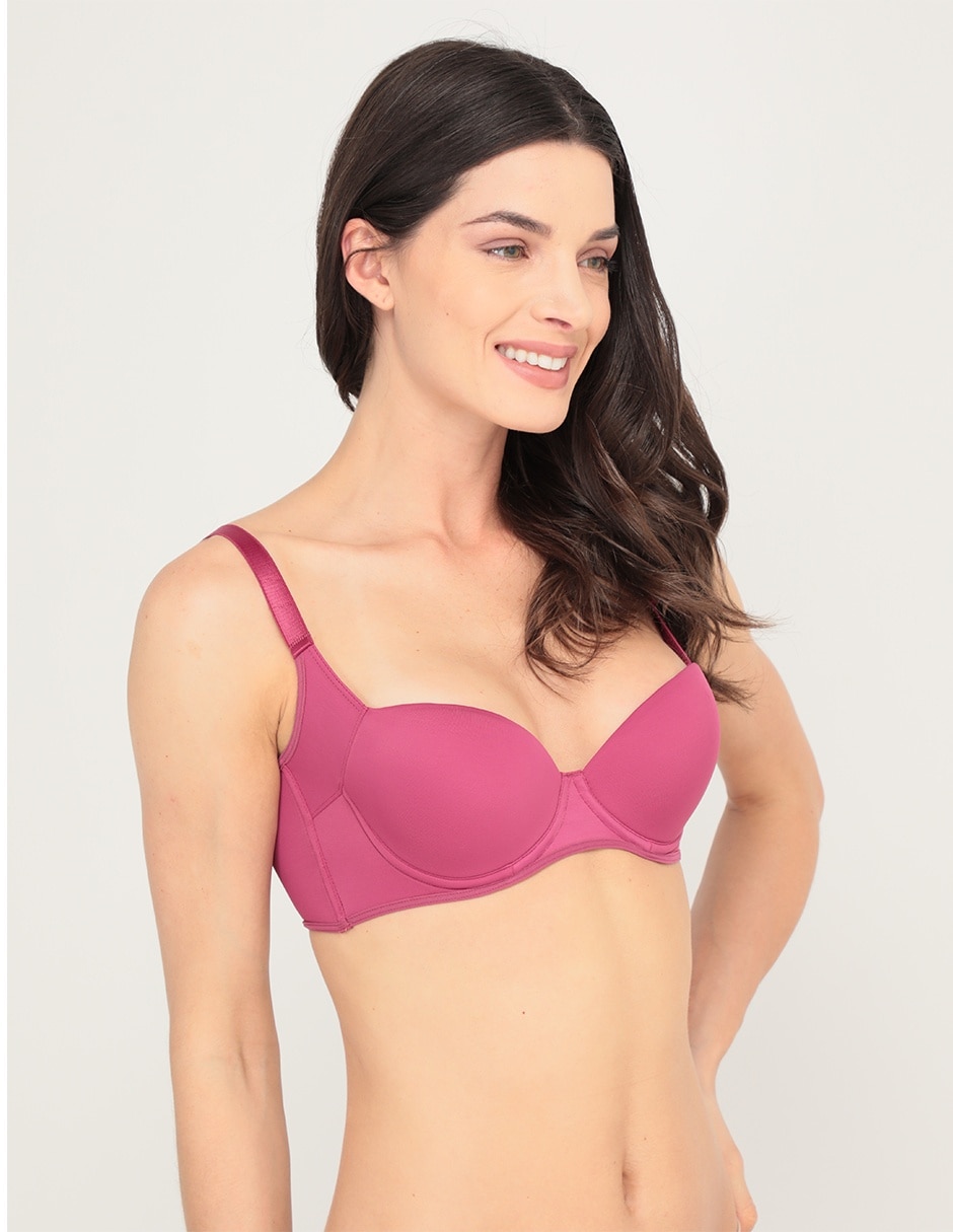 Brassiere demi con copa para mujer 2