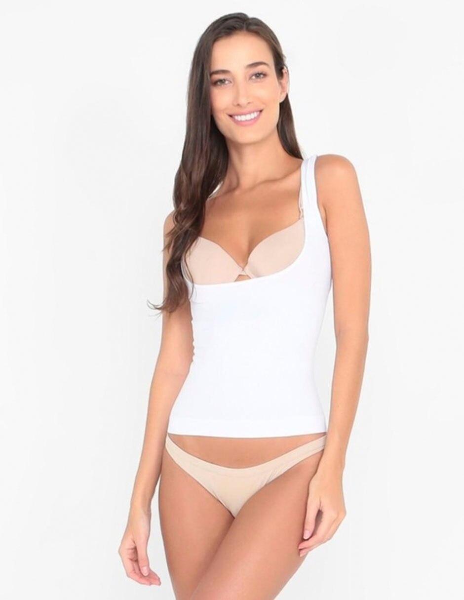 Camiseta tipo faja con compresión media para mujer 3