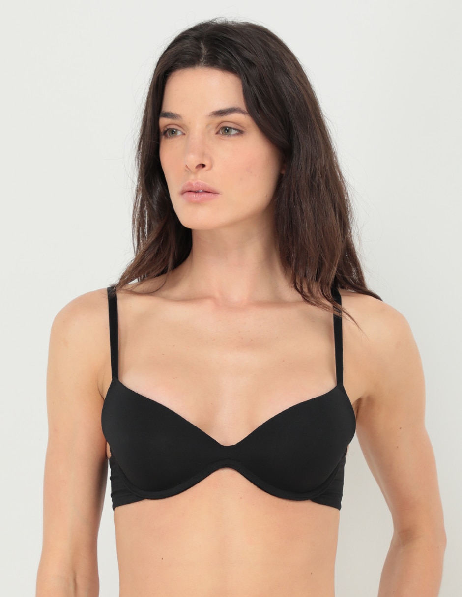 Brassiere demi con copa para mujer