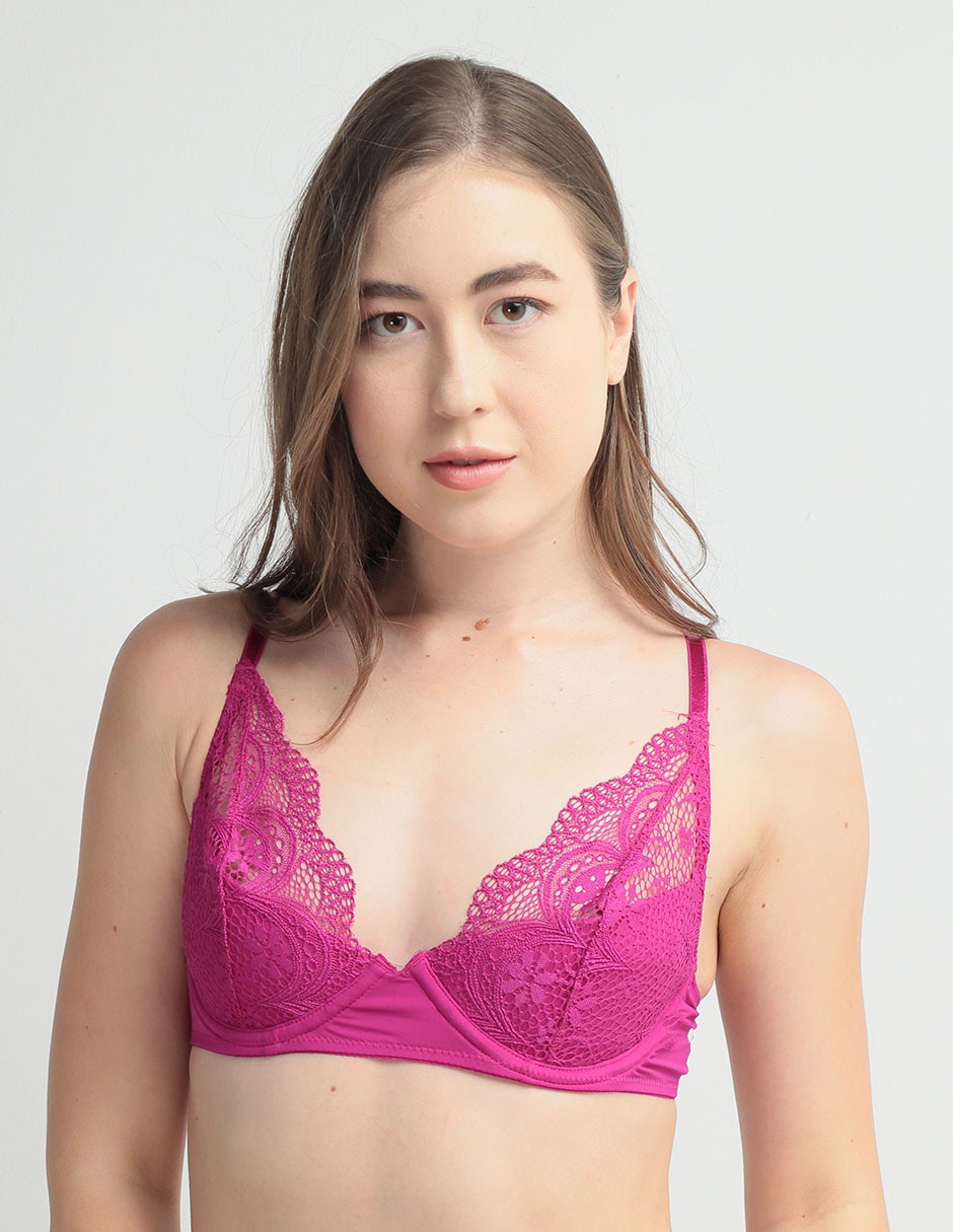 T-shirt bra media copa para mujer