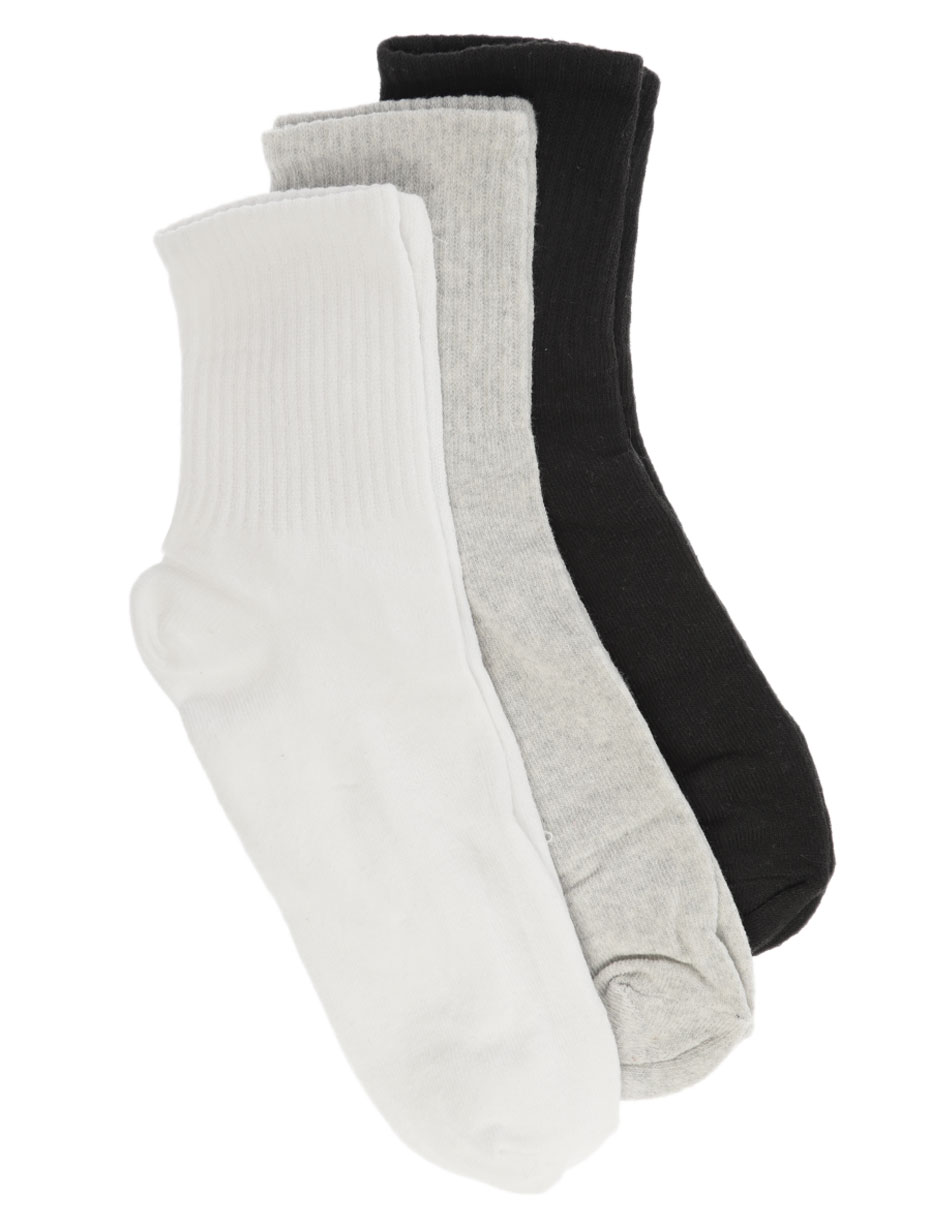 Calceta para mujer 3 pares
