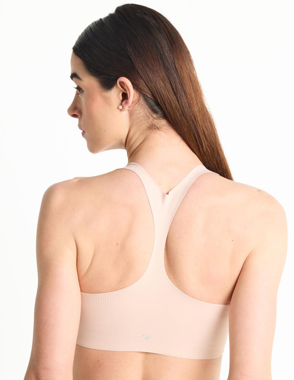 Brassiere peto medio con copa seamless para mujer 3