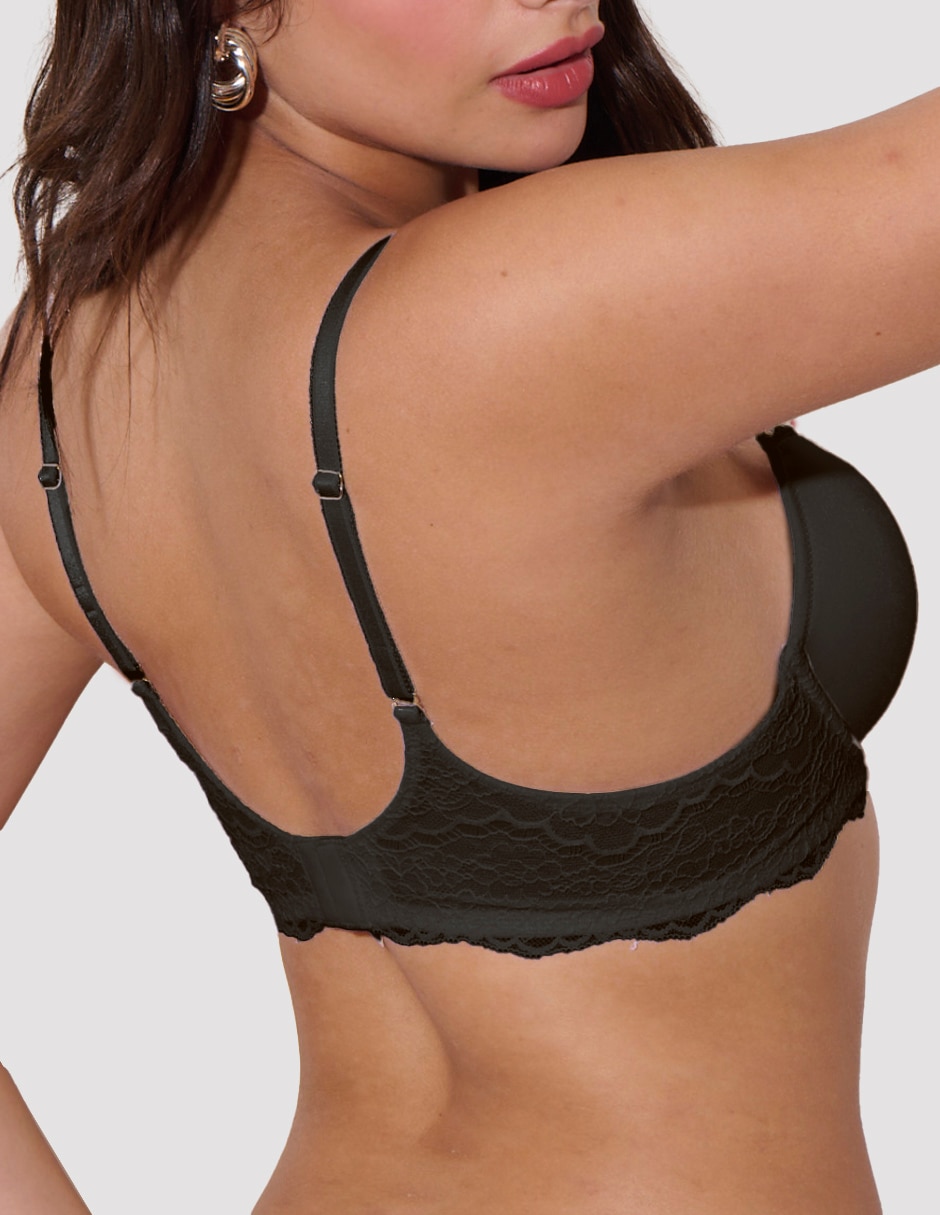 Brassiere demi con copa para mujer 5
