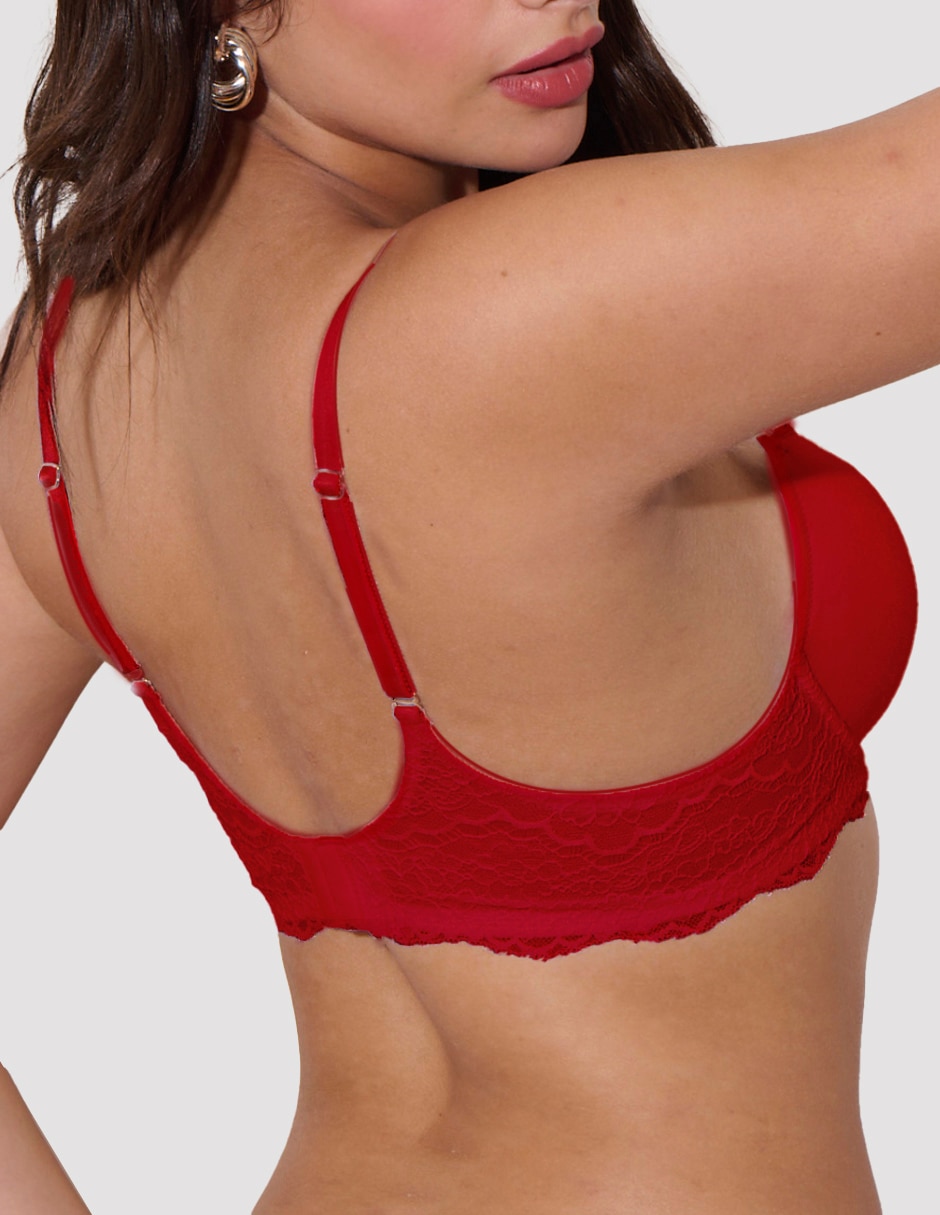 Brassiere demi con copa para mujer 5
