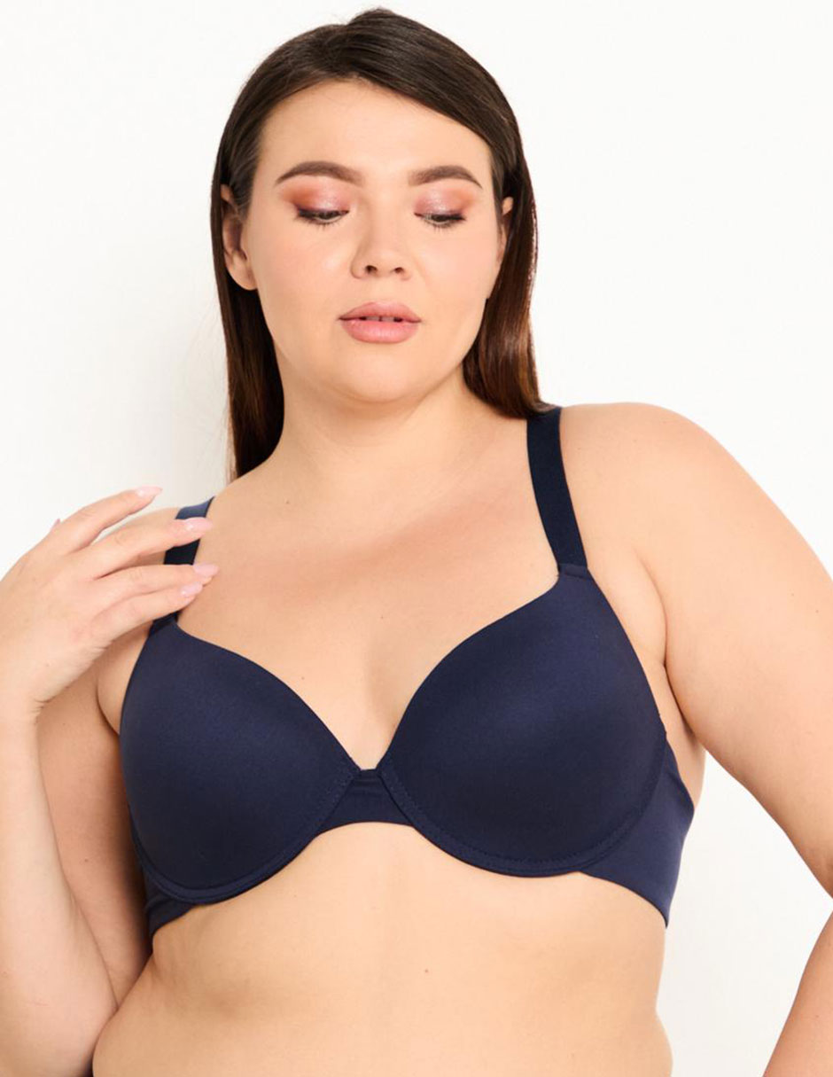 Brassiere demi con copa para mujer