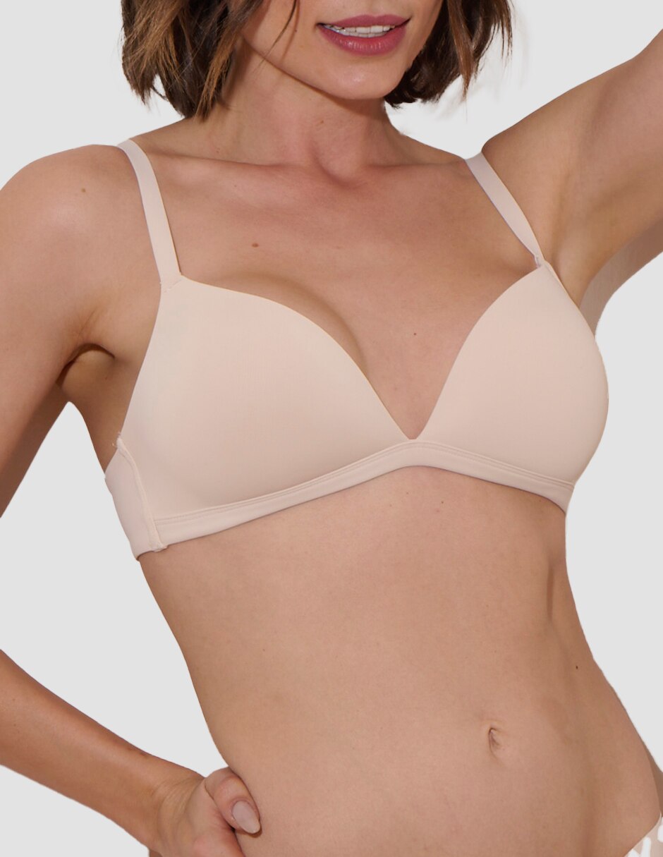 Brassiere demi con copa para mujer