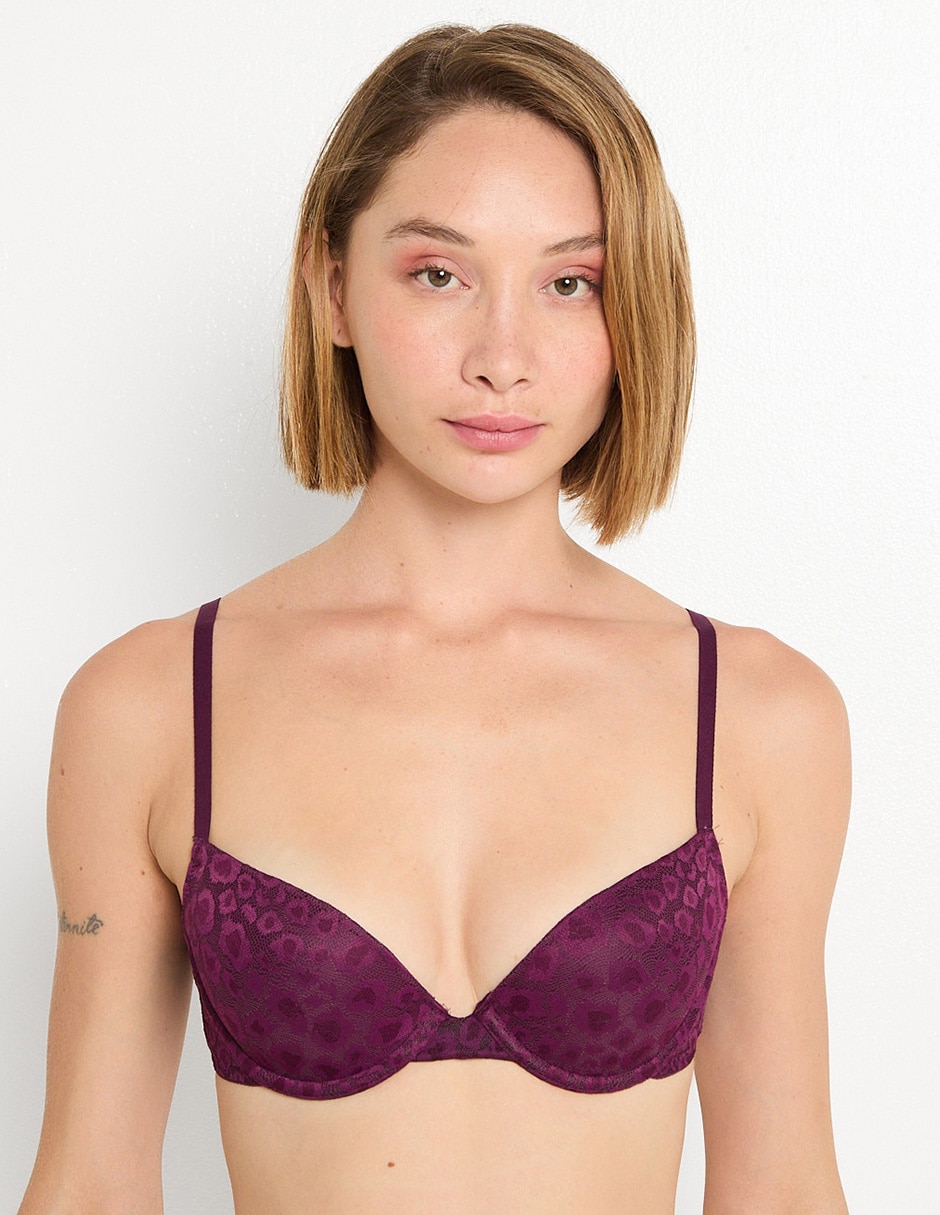 Brassiere demi con copa para mujer