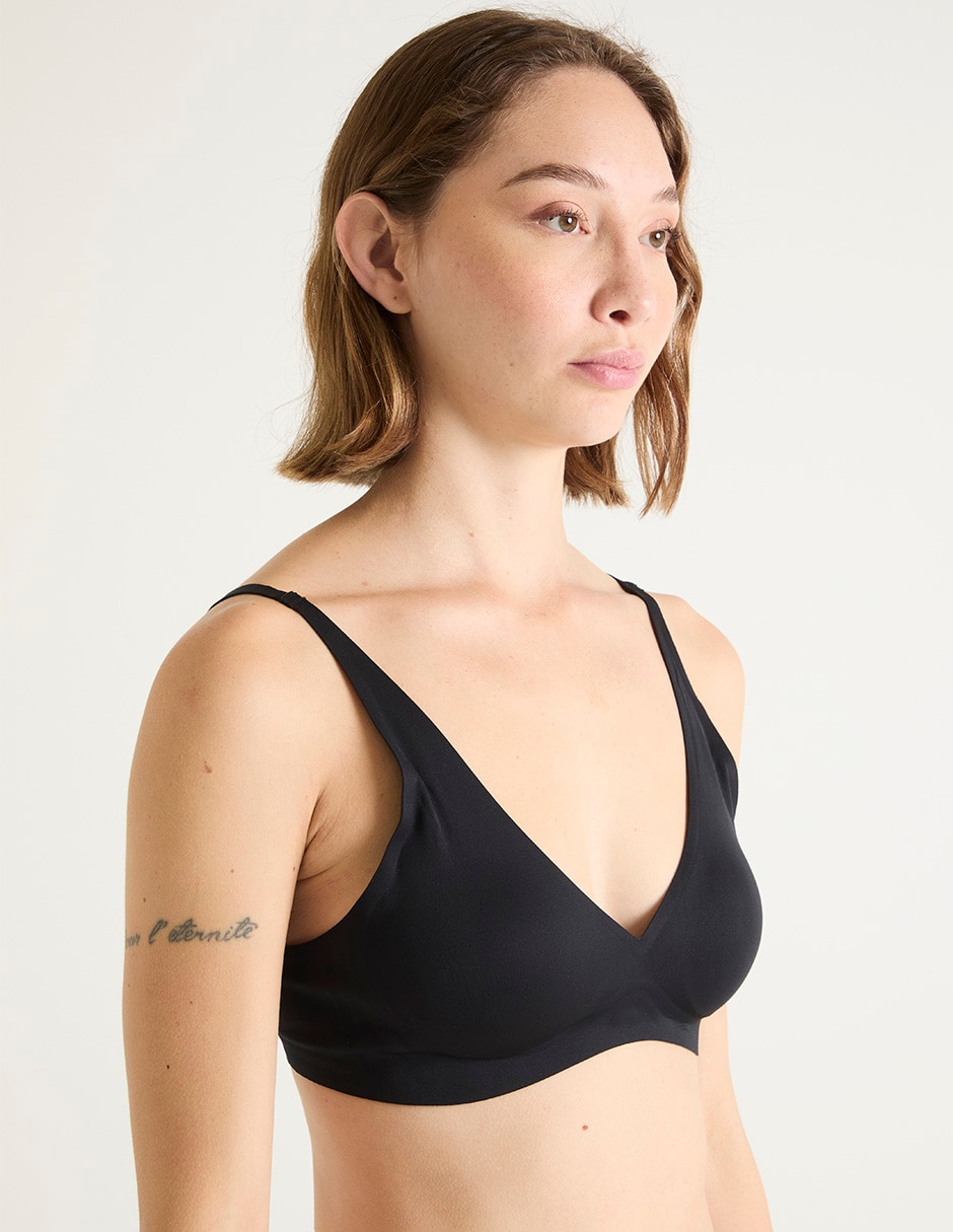 Brassiere peto medio con copa para mujer 2