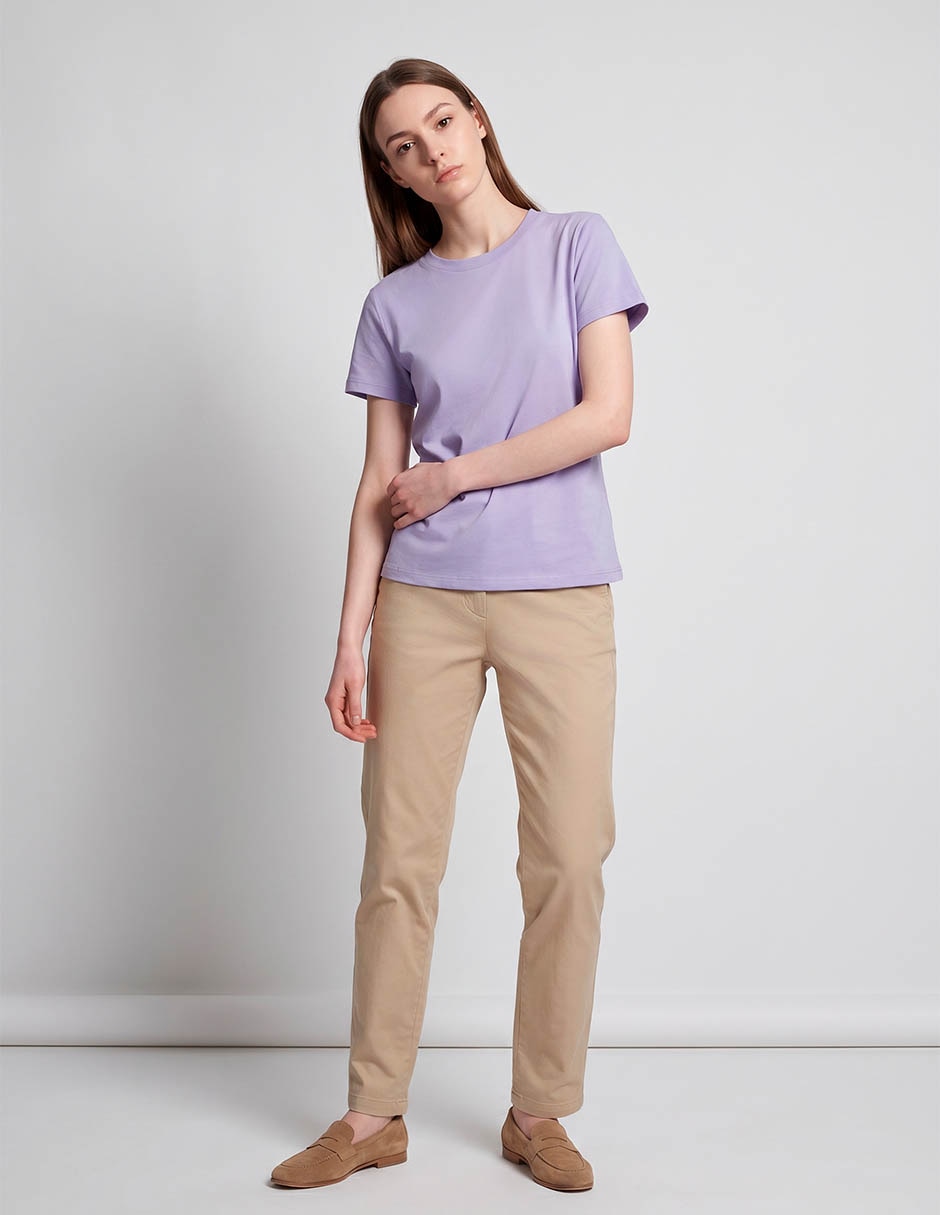Playera manga corta cuello redondo mujer Playera manga corta cuello redondo mujer