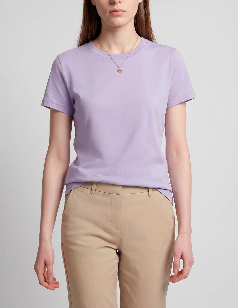 Playera manga corta cuello redondo mujer 2