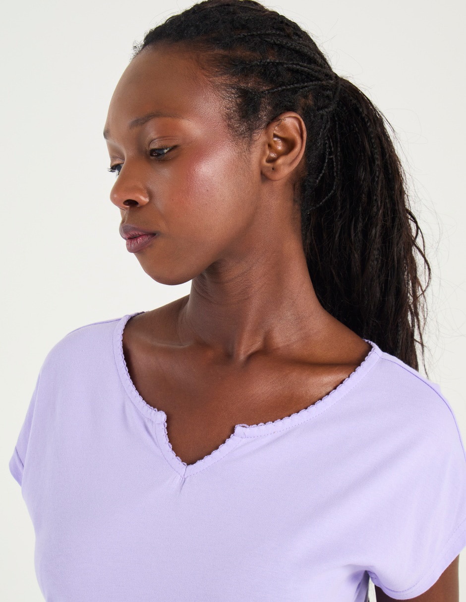 Playera manga corta Weekend cuello redondo para mujer