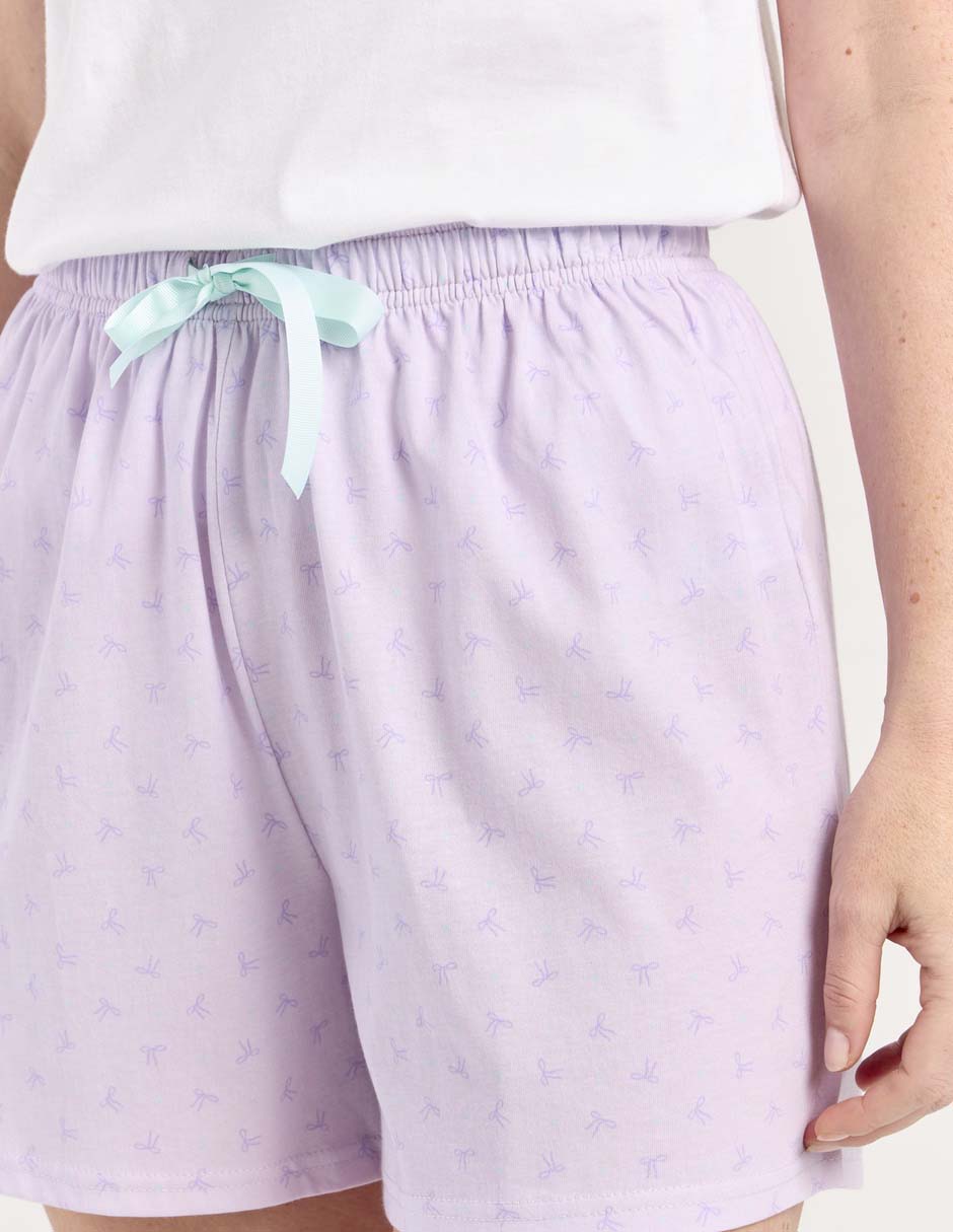 Short Weekend de algodón para mujer