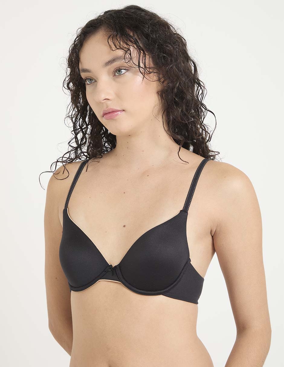 Brassiere demi con copa para mujer 2