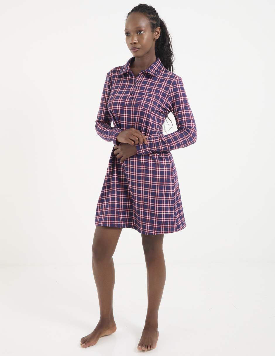 Camisón estampado a cuadros 3