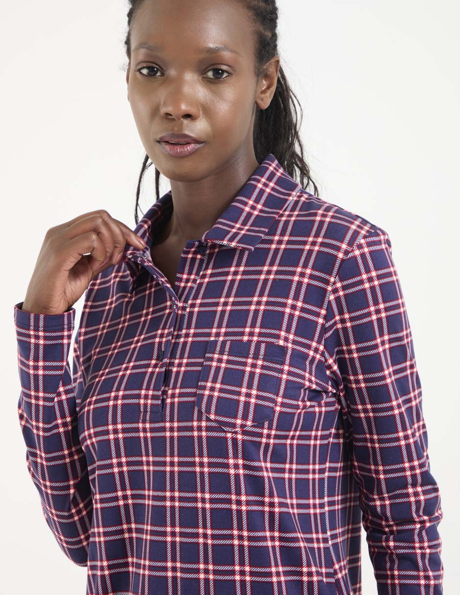 Camisón estampado a cuadros 2