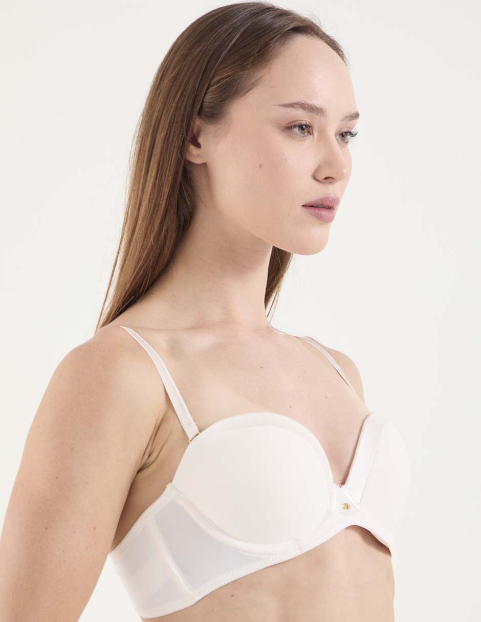 Brassiere demi copa preformada para mujer 2