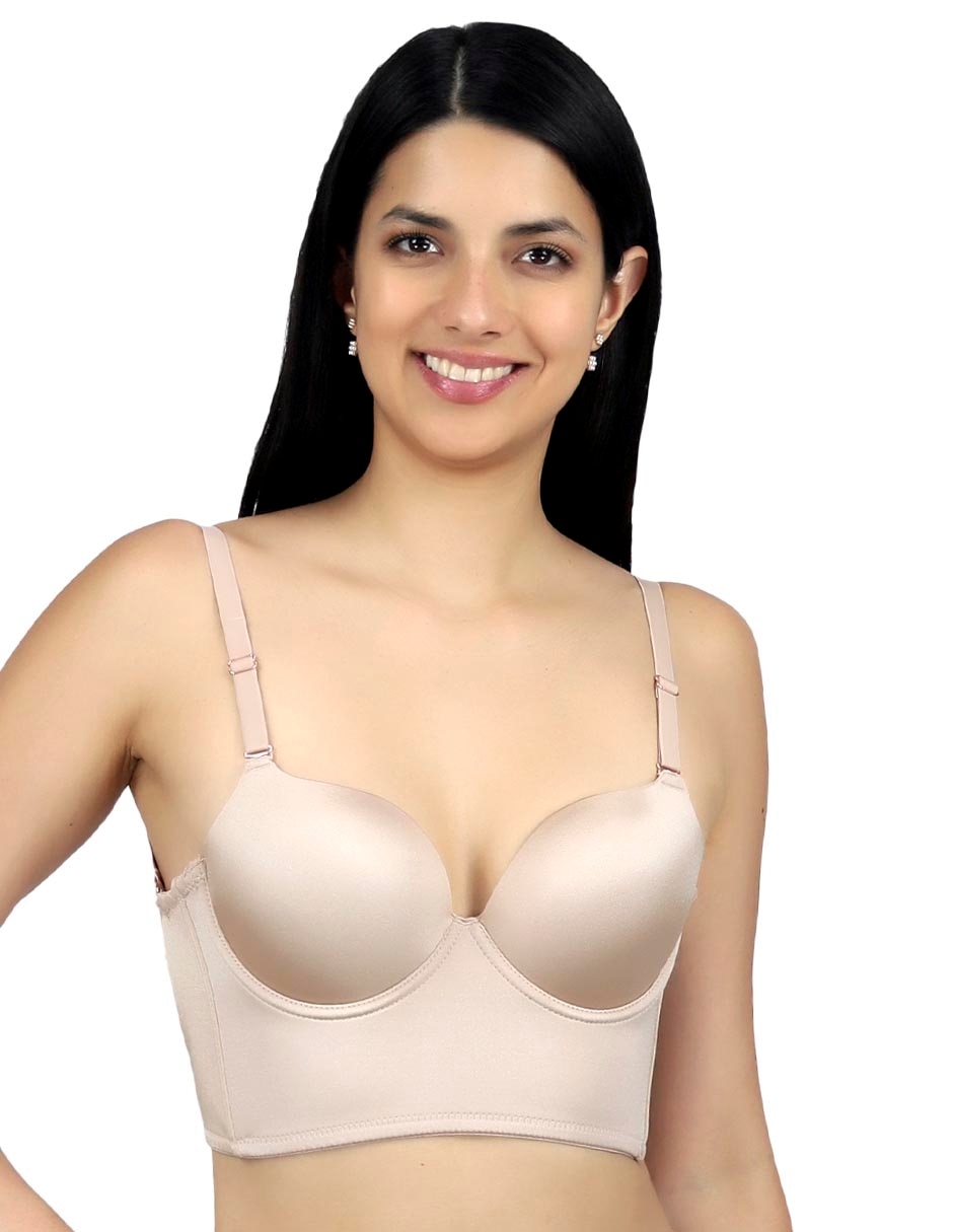 Brassiere peto medio copa preformada para mujer