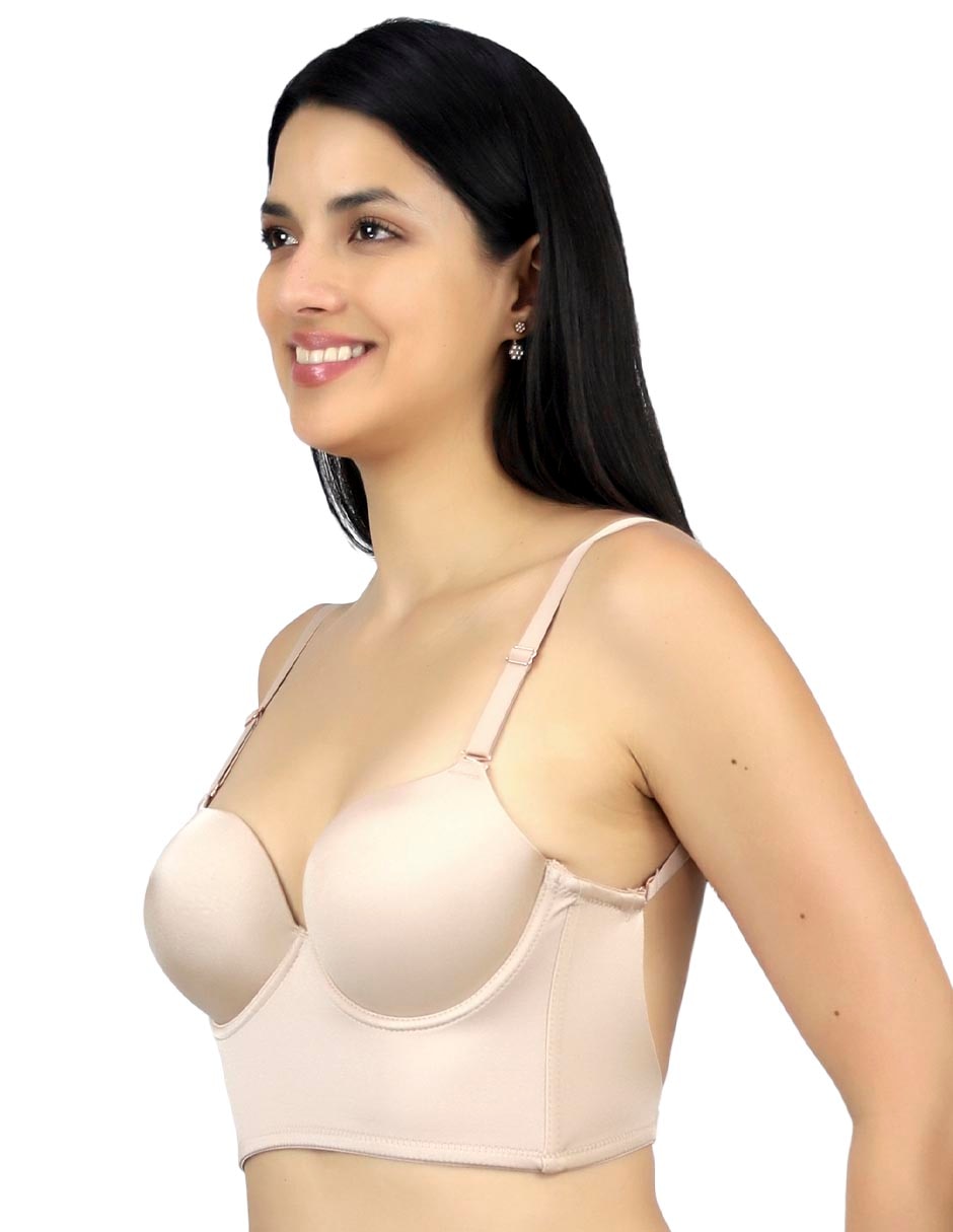 Brassiere peto medio copa preformada para mujer 4