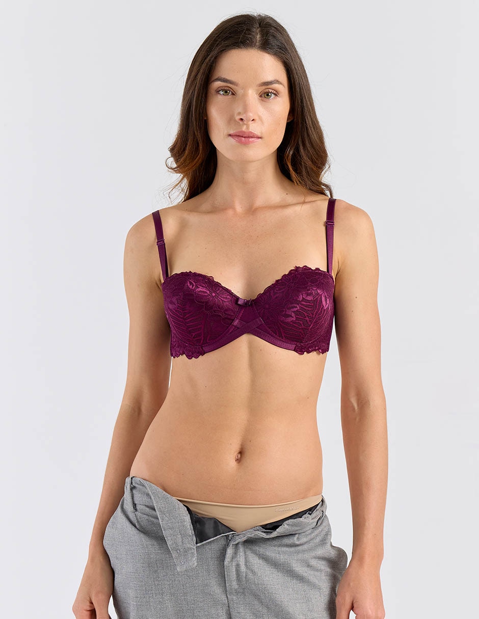 Brassiere escote profundo copa preformada