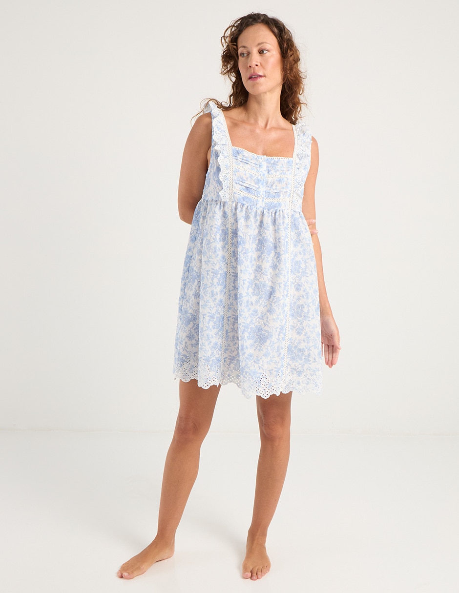 Camisón estampado floral