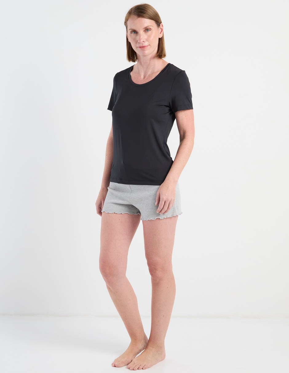 Playera manga corta cuello redondo mujer 3