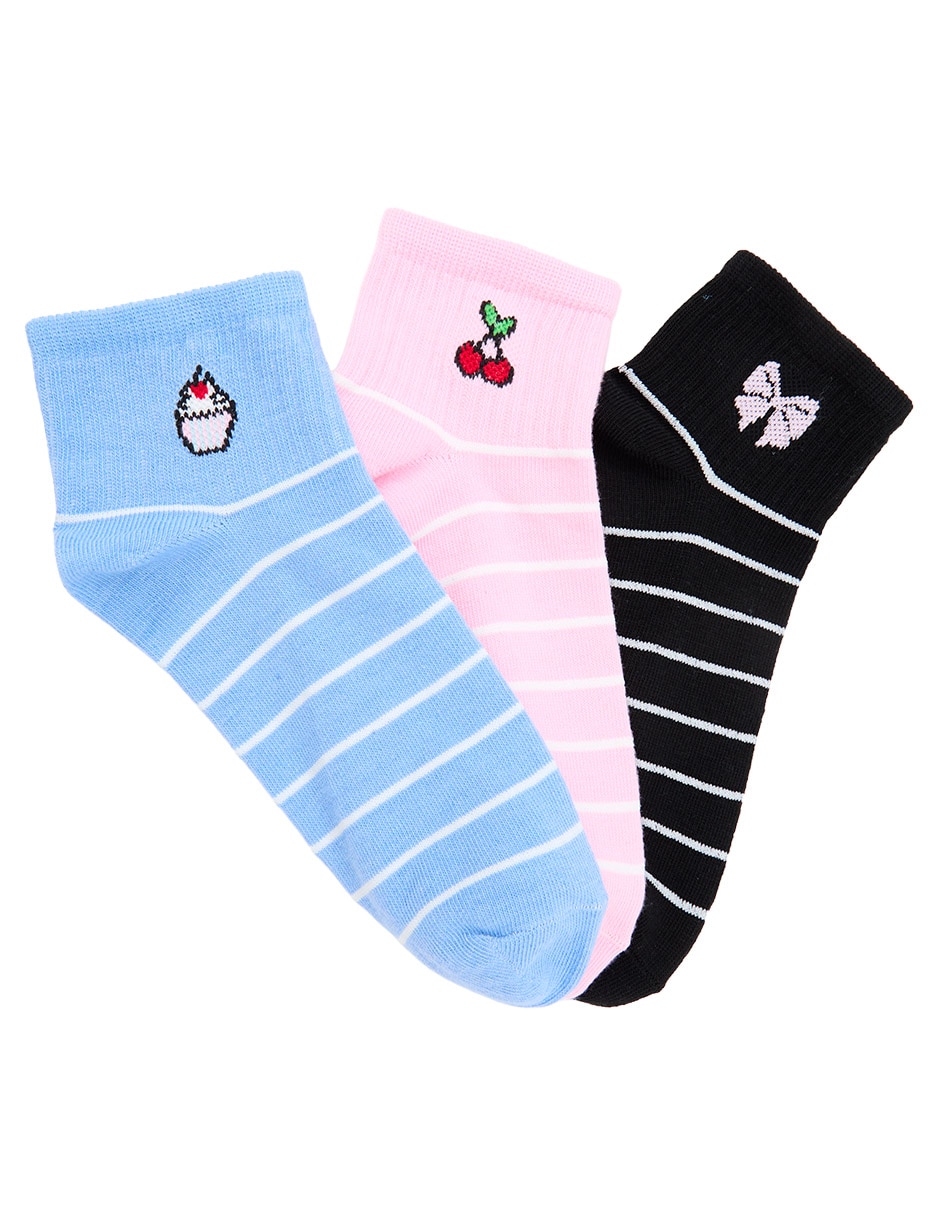 Calcetín para mujer 3 pares Calcetín para mujer 3 pares