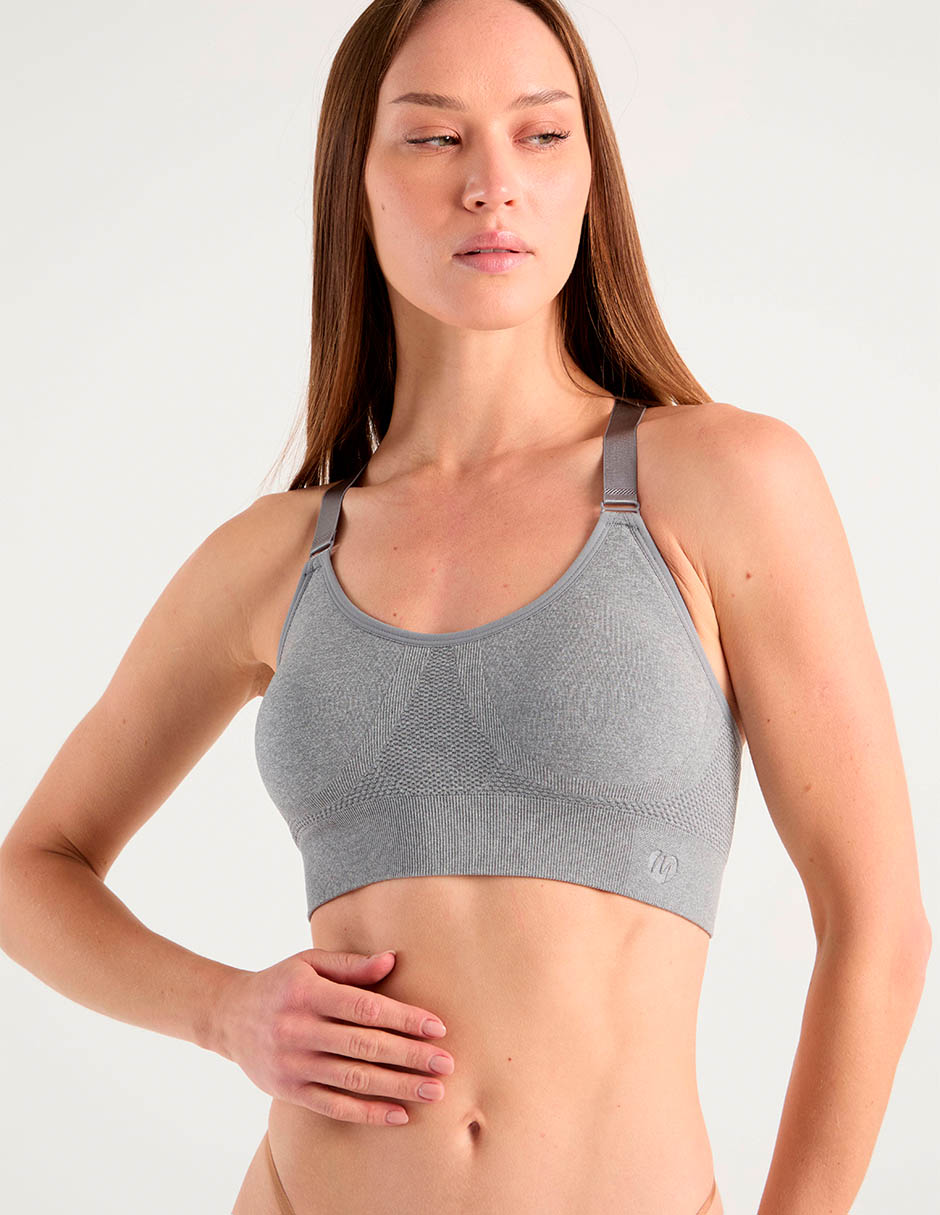 Brassiere deportivo copa preformada para mujer