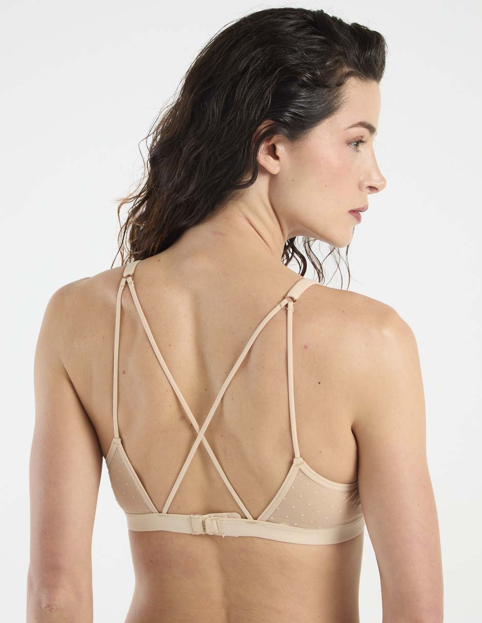 Brassiere demi con copa para mujer 3