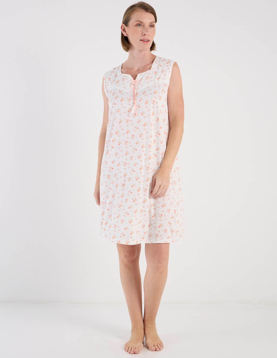 Camisón estampado floral de algodón 5