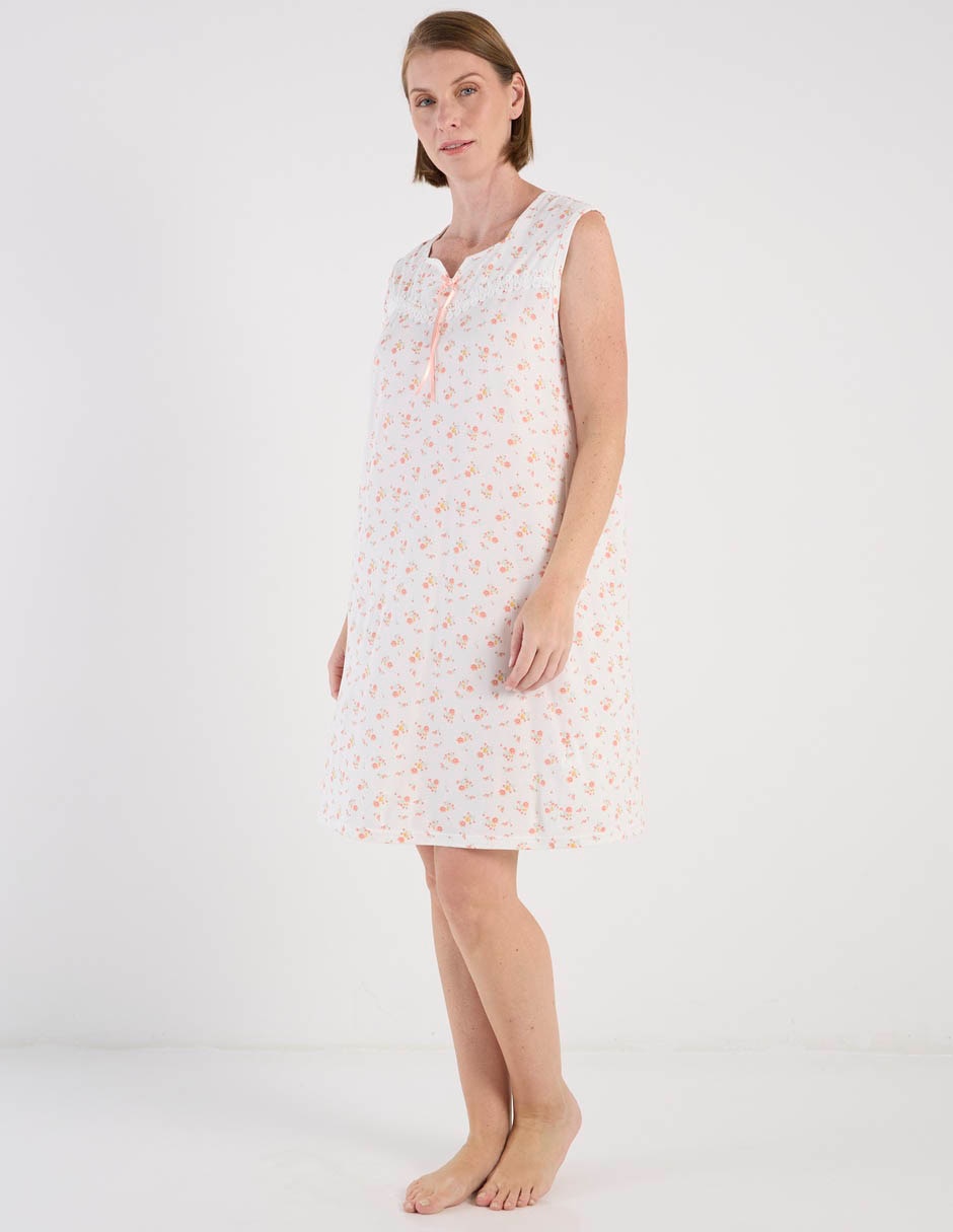 Camisón estampado floral de algodón 4
