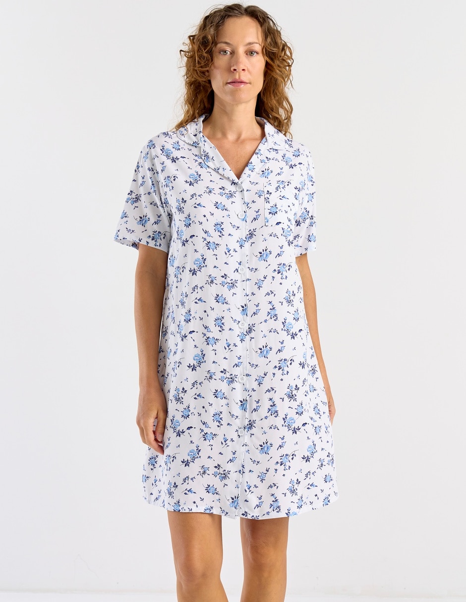 Camisón estampado floral de algodón 1