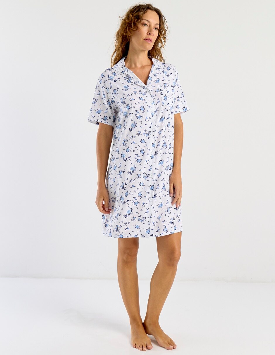 Camisón estampado floral de algodón 2