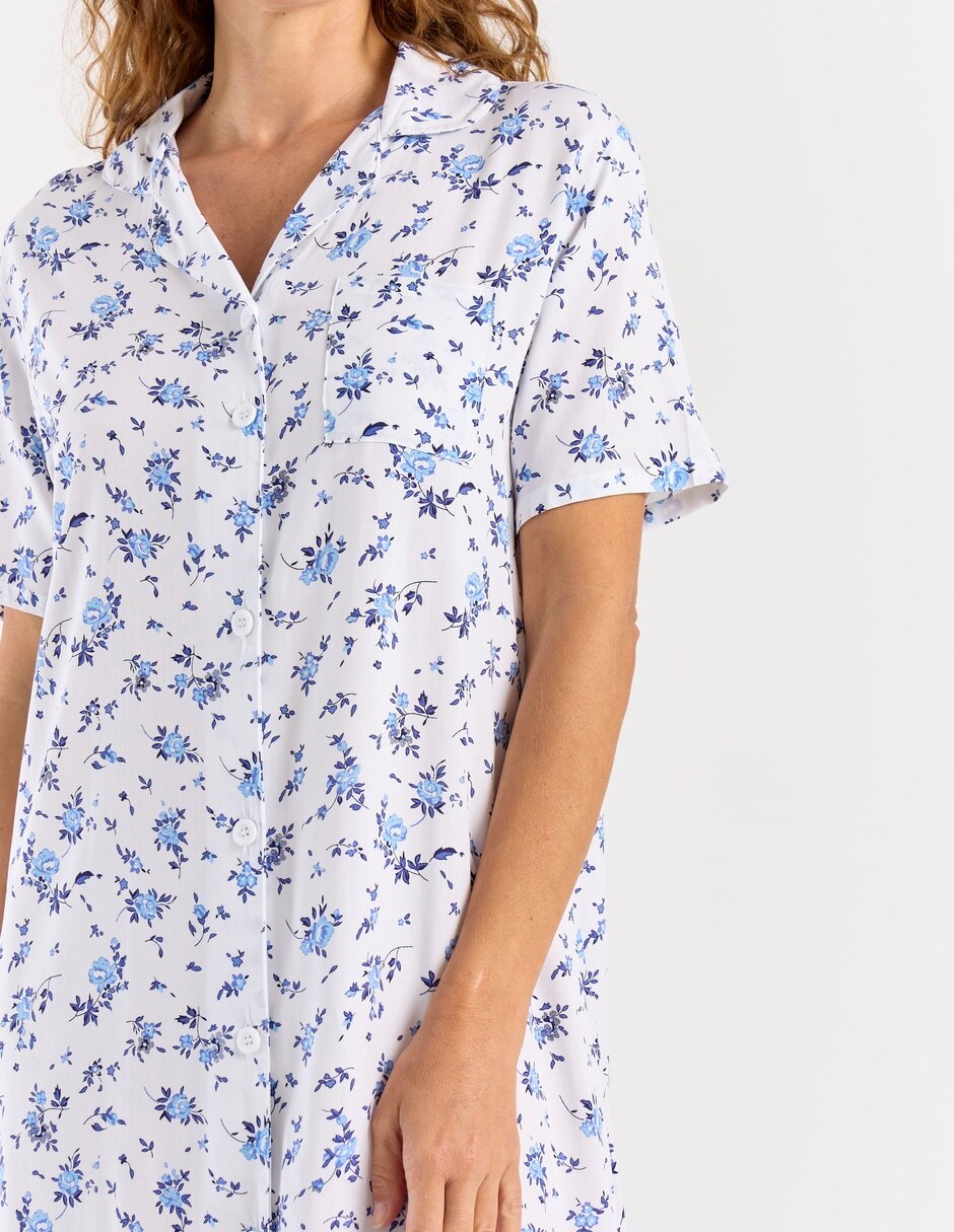 Camisón estampado floral de algodón 5
