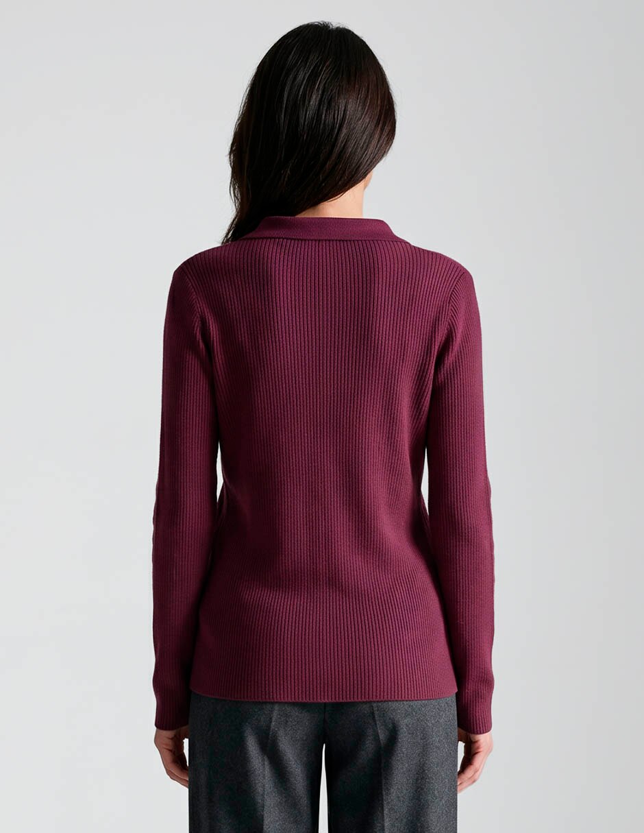 Sudadera con acanalado para mujer 2