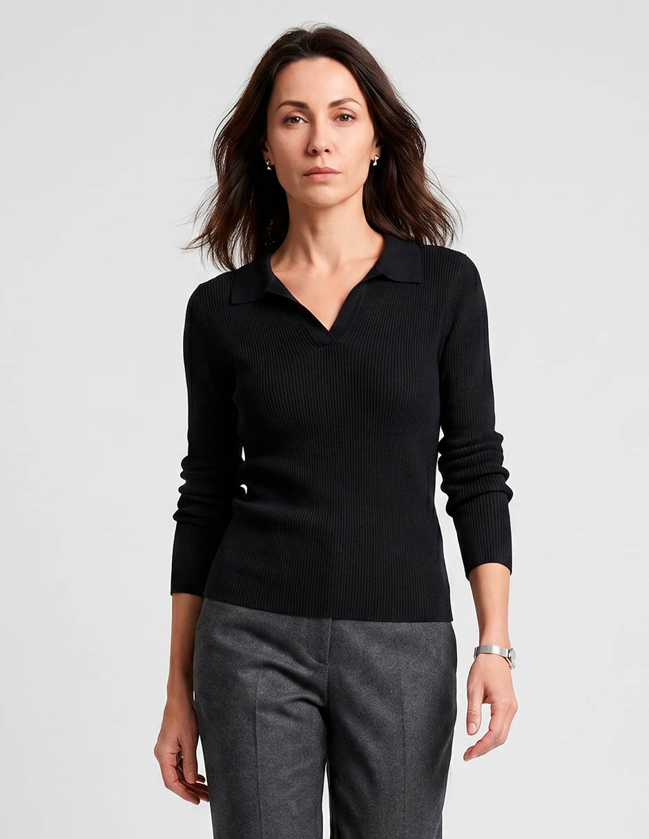 Sudadera con acanalado para mujer 1