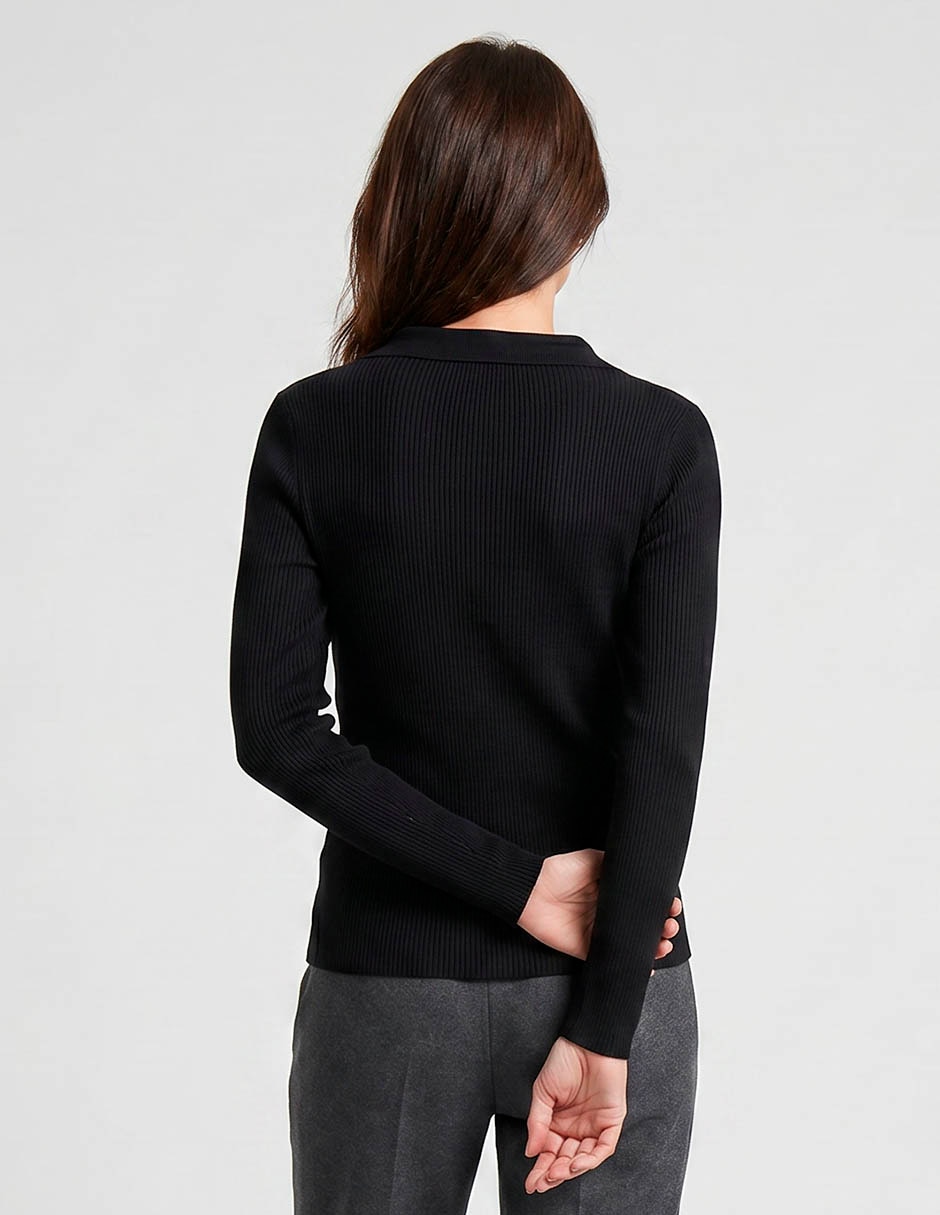 Sudadera con acanalado para mujer 3
