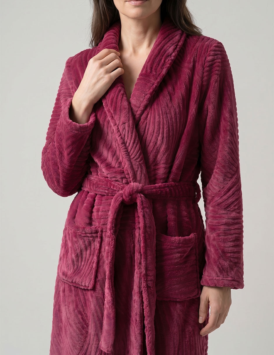 Bata coral fleece para mujer 3