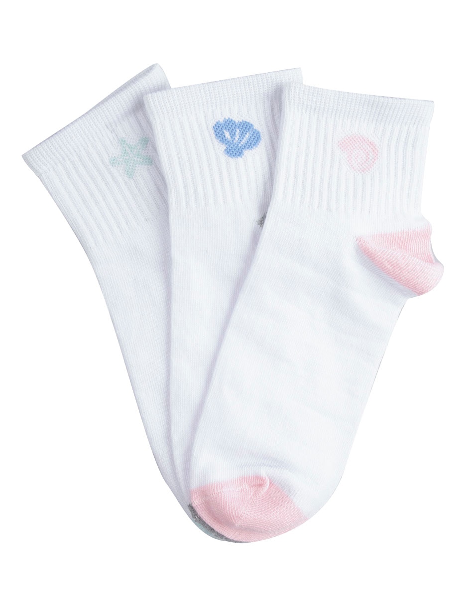 Calcetín de algodón para mujer 3 pares