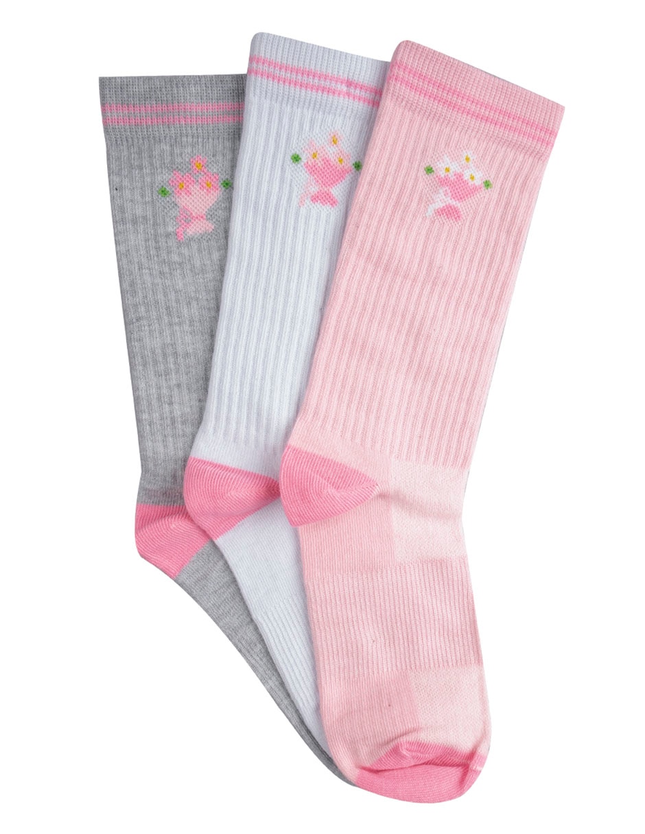 Calceta para mujer 3 pares