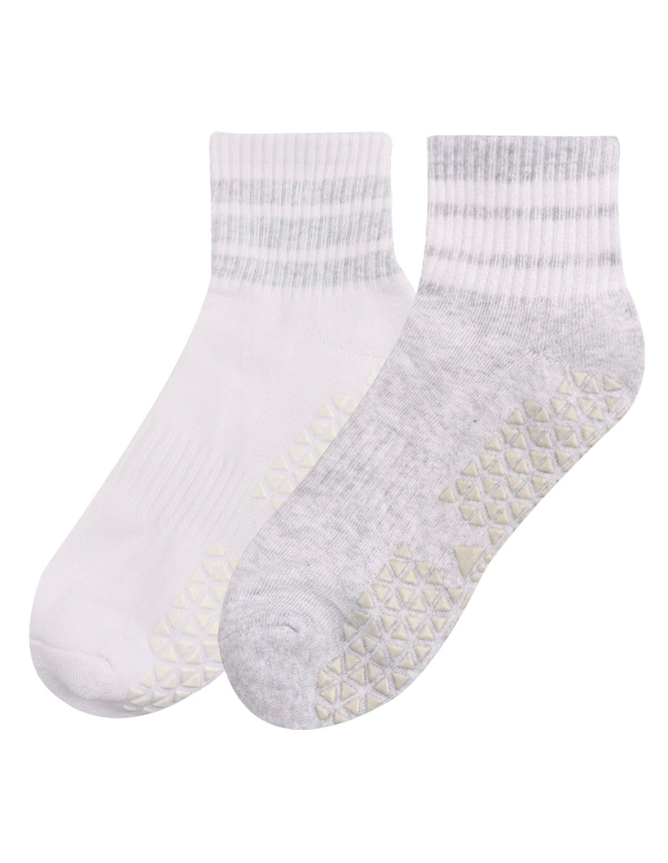 Set de tín antiderrapante para mujer 2 pares Set de tín antiderrapante para mujer 2 pares