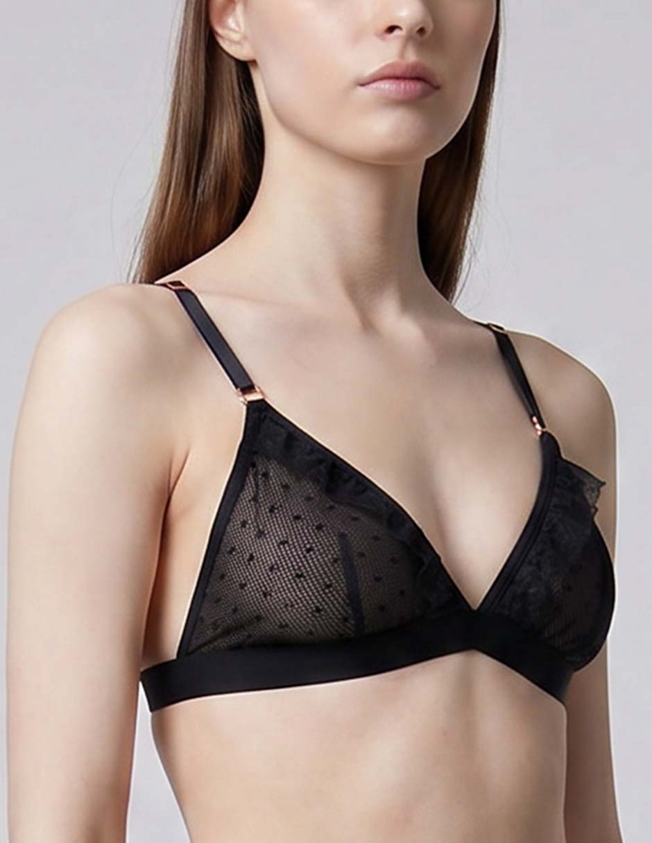 Bralette copa triangular para mujer 3