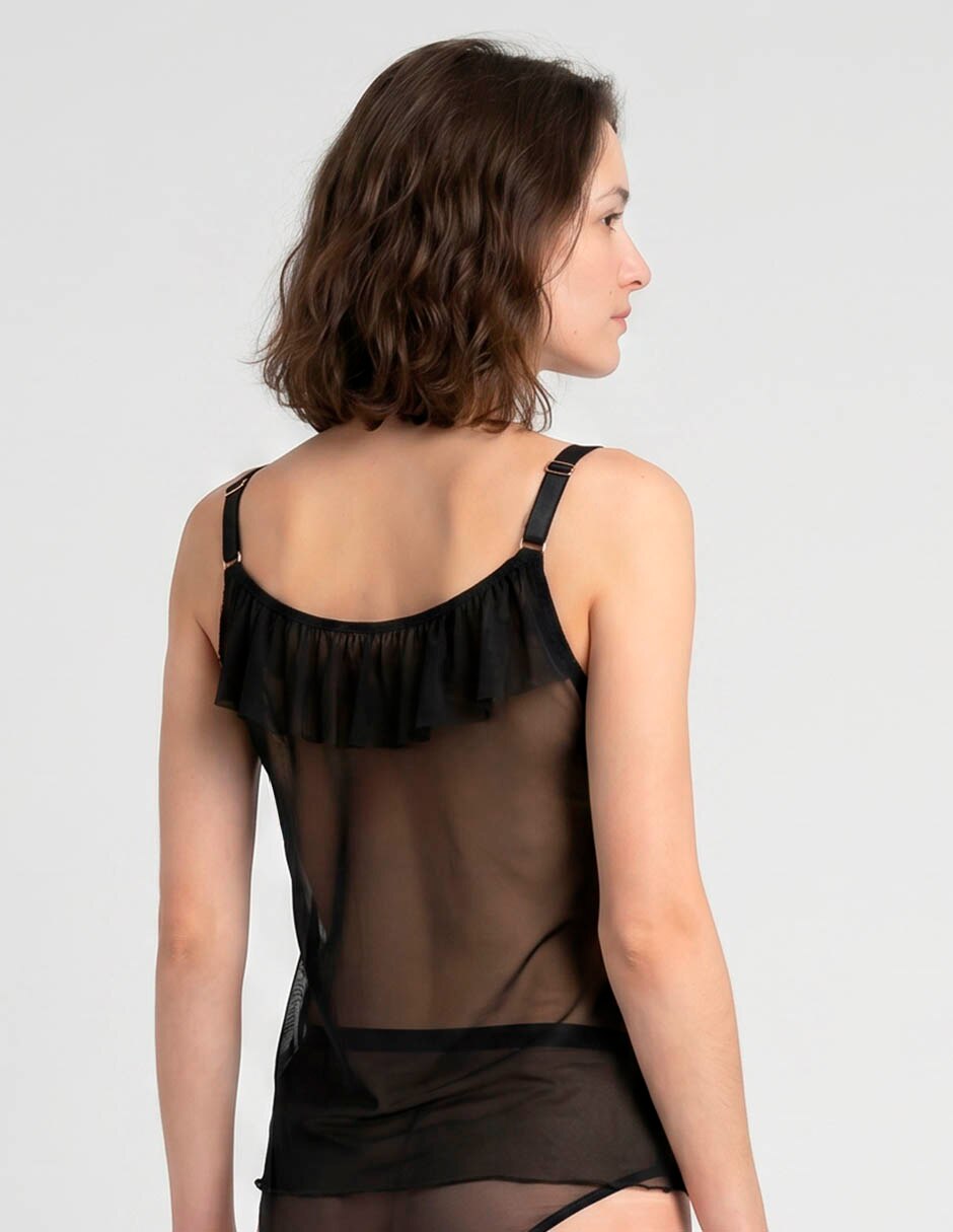Baby doll transparente zelina