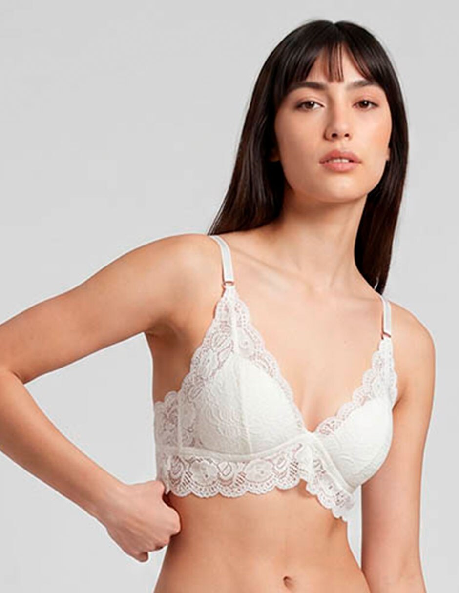 Bralette copa triangular para mujer